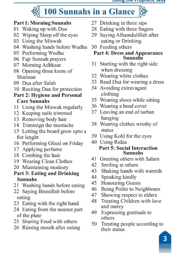 100 Daily Life Sunnah – A Practical Guide to Reviving the Sunnah in Everyday Life - Image 2